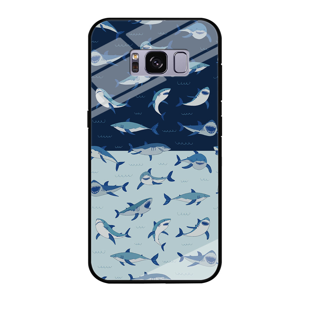 Sharks on The Layer of Ocean Samsung Galaxy S8 Case