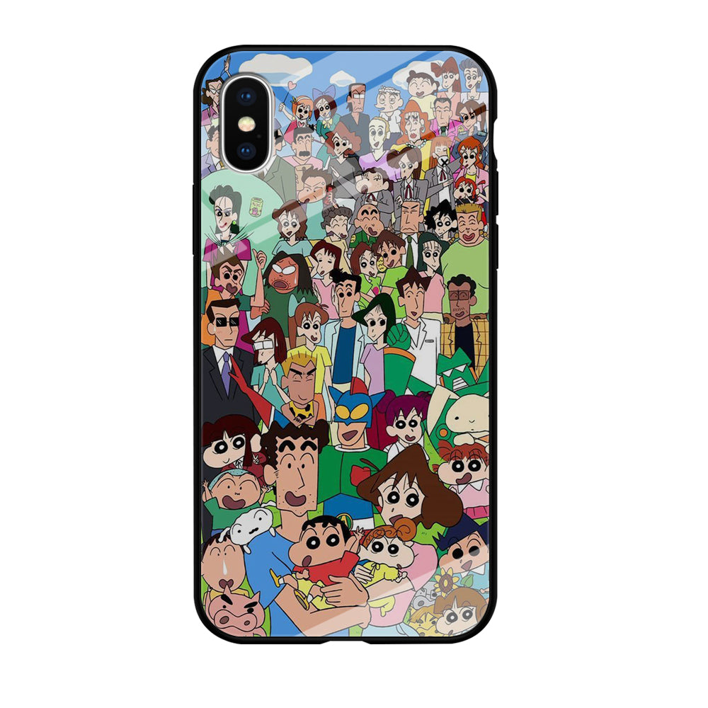 Shinchan All Character iPhone X Case