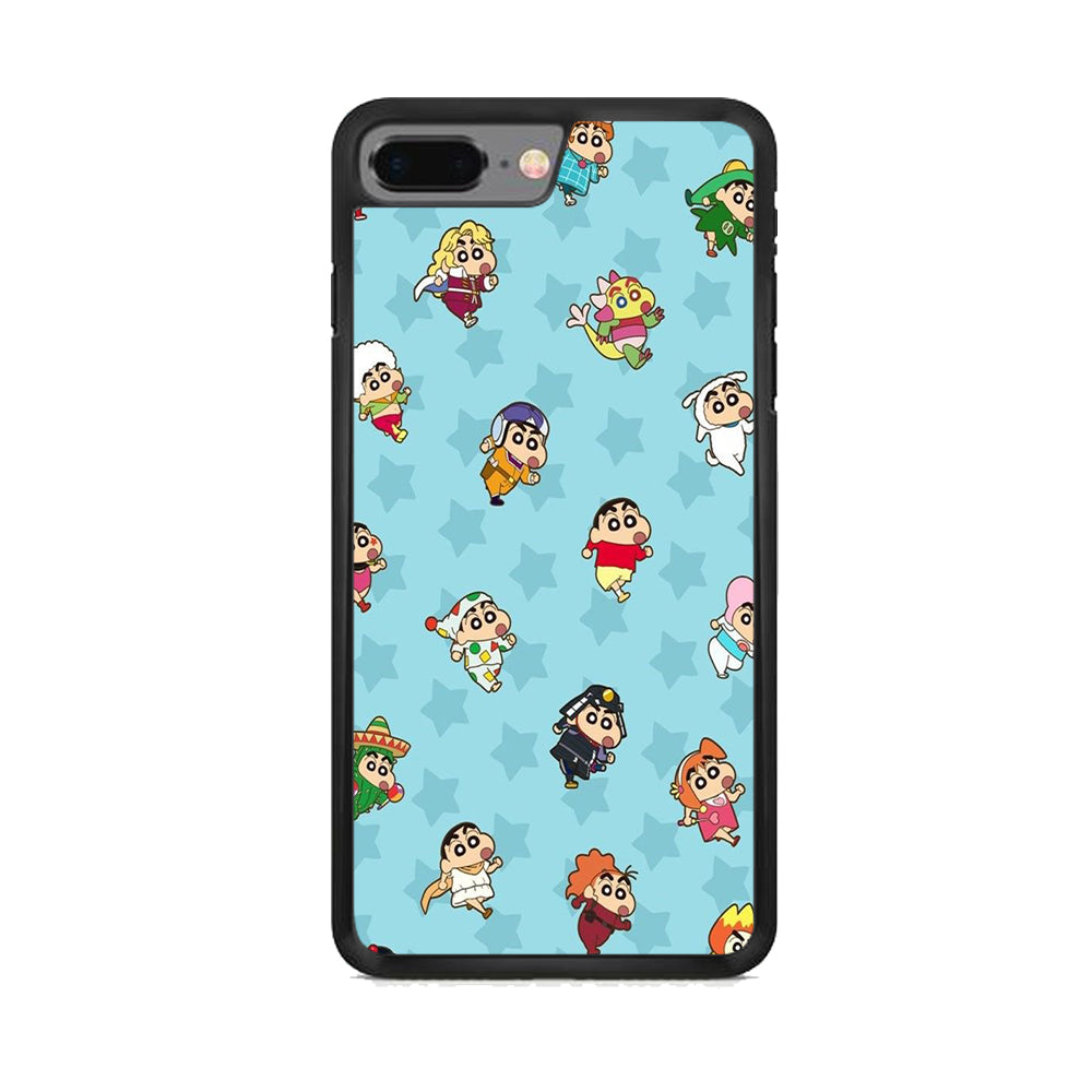 Shinchan Sticker Emoji iPhone 7 Plus Case