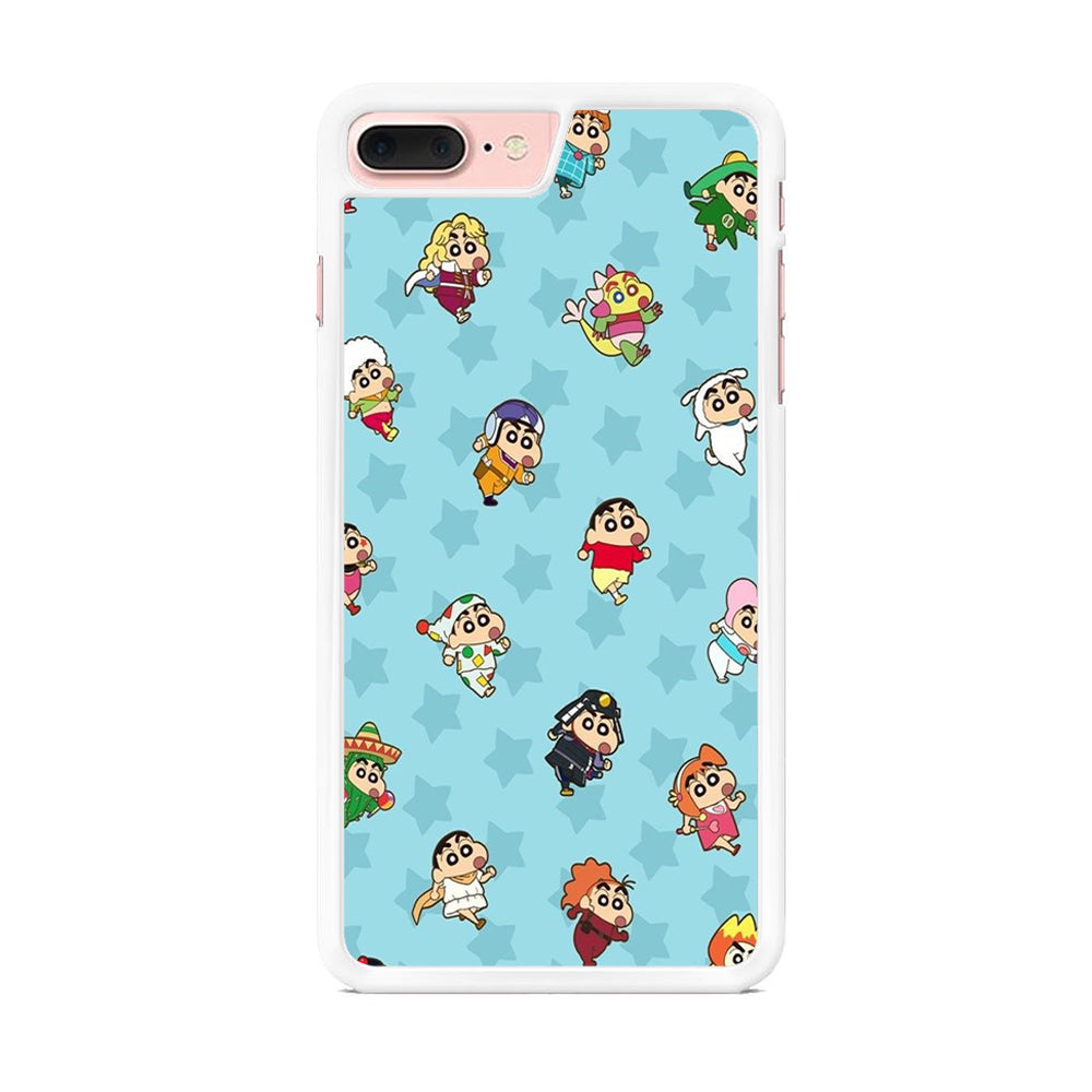 Shinchan Sticker Emoji iPhone 7 Plus Case