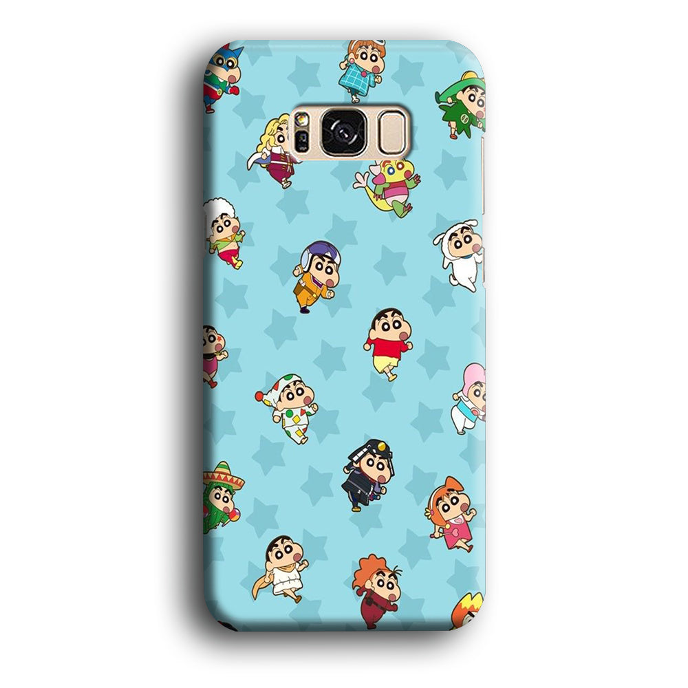 Shinchan Sticker Emoji Samsung Galaxy S8 Case