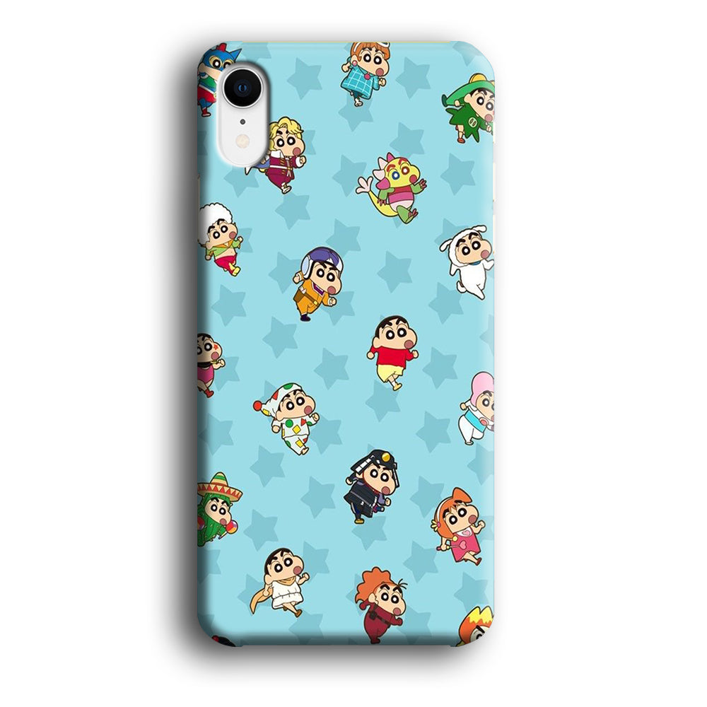 Shinchan Sticker Emoji iPhone XR Case