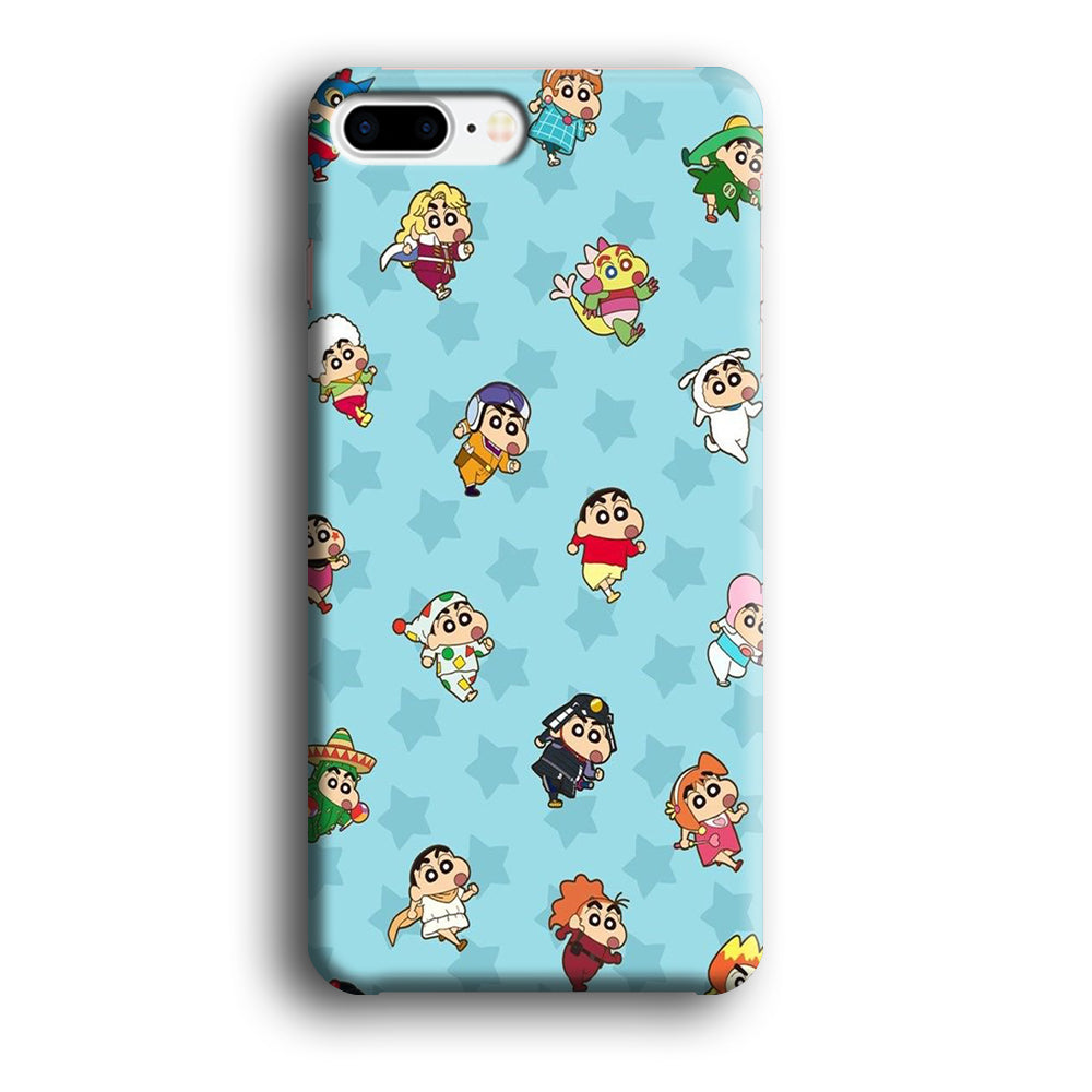 Shinchan Sticker Emoji iPhone 7 Plus Case