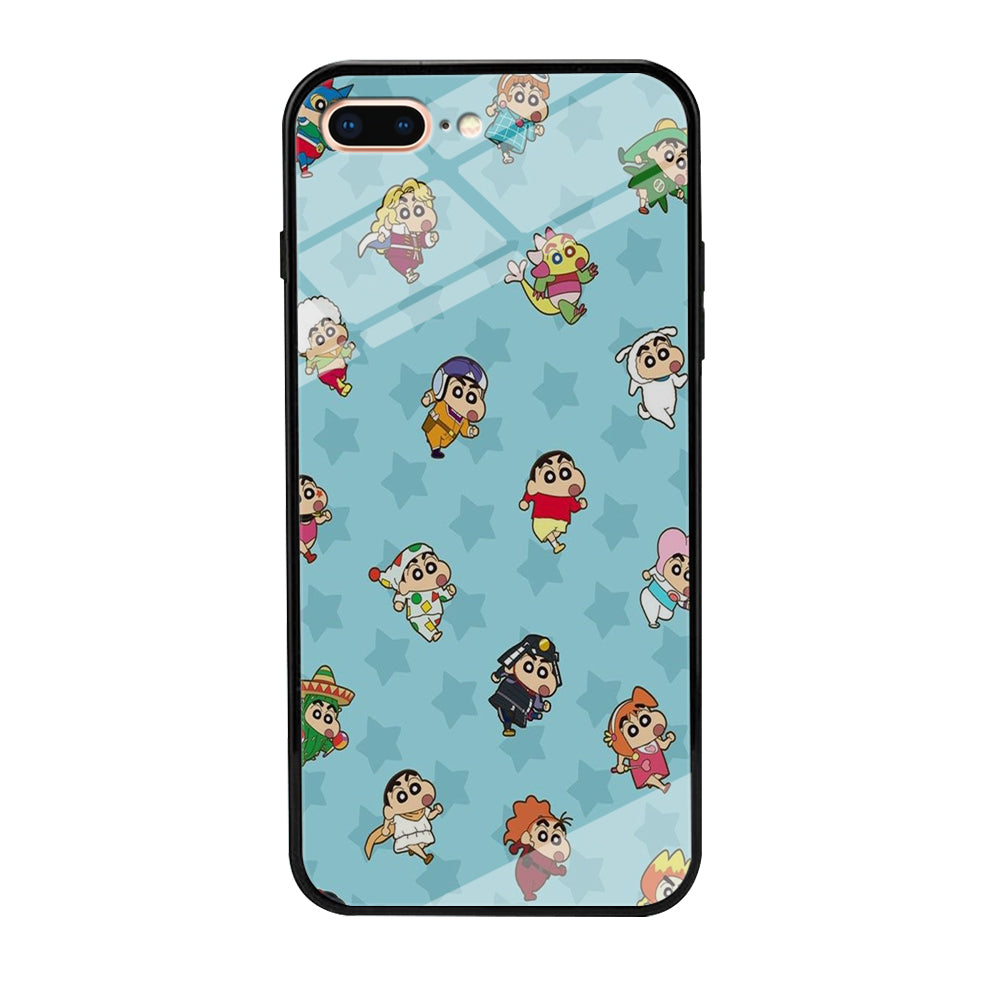 Shinchan Sticker Emoji iPhone 7 Plus Case