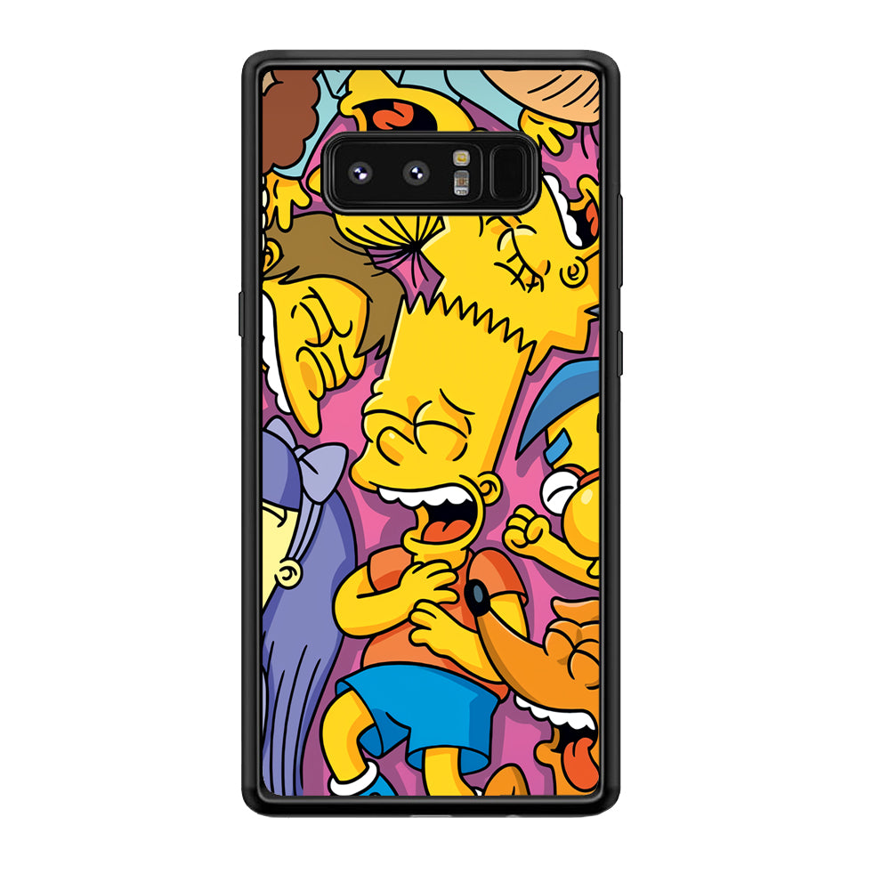 Simpson Bust Up Bart Samsung Galaxy Note 8 Case