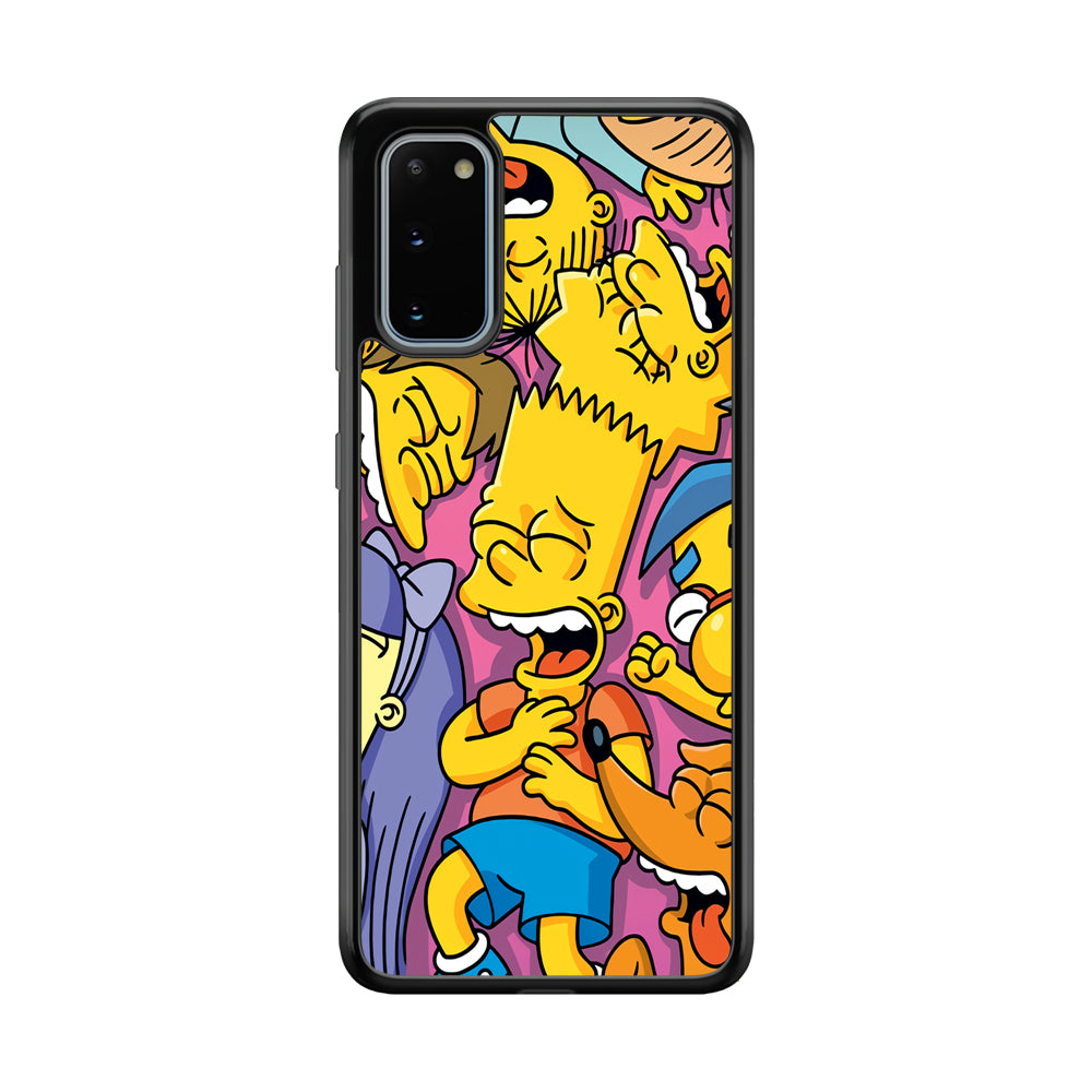 Simpson Bust Up Bart Samsung Galaxy S20 Case