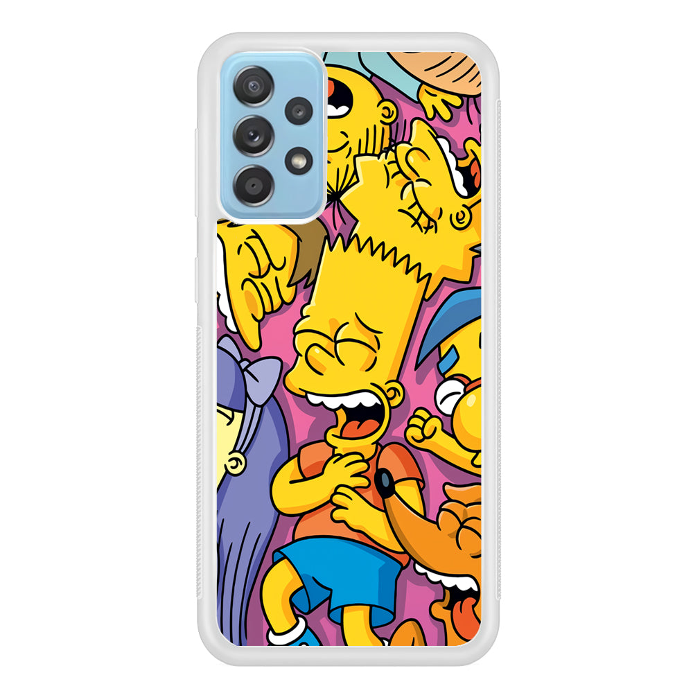 Simpson Bust Up Bart Samsung Galaxy A52 Case