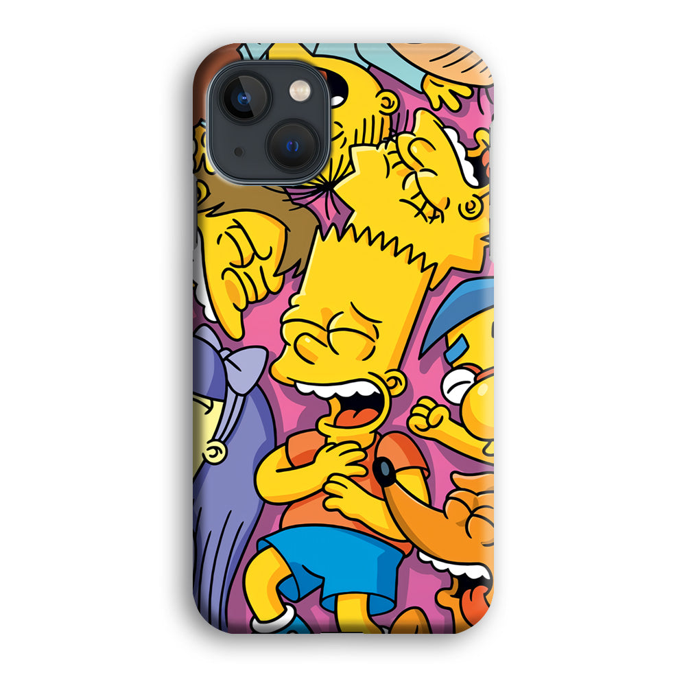 Simpson Bust Up Bart iPhone 13 Case