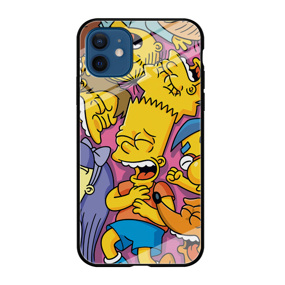Simpson Bust Up Bart iPhone 12 Case