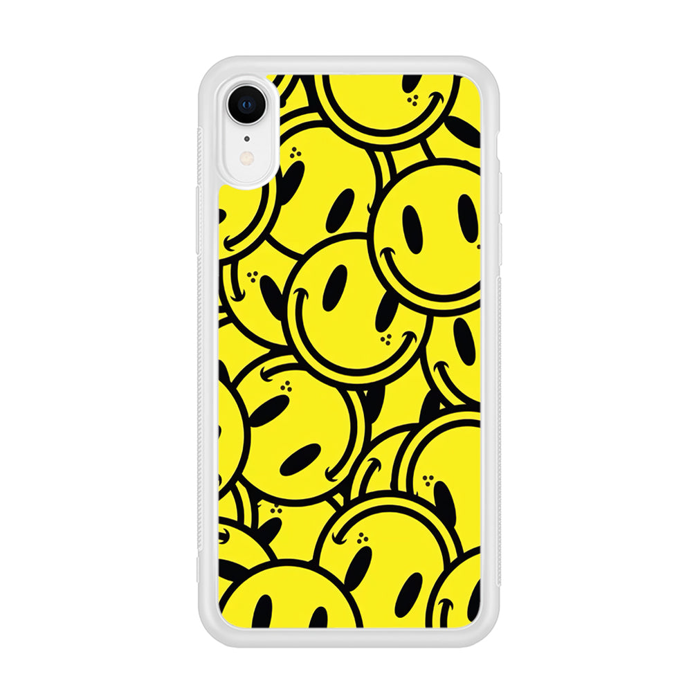 Smile Emoji Yellow iPhone XR Case