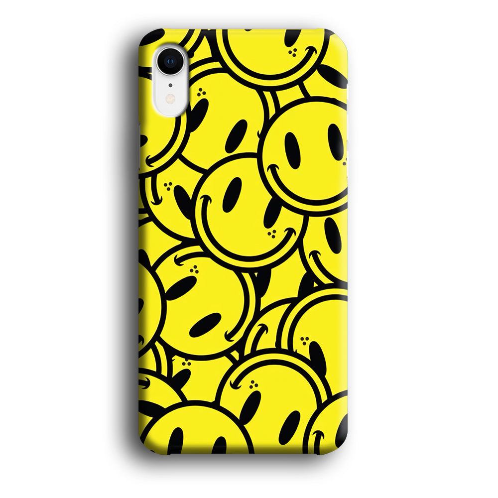 Smile Emoji Yellow iPhone XR Case