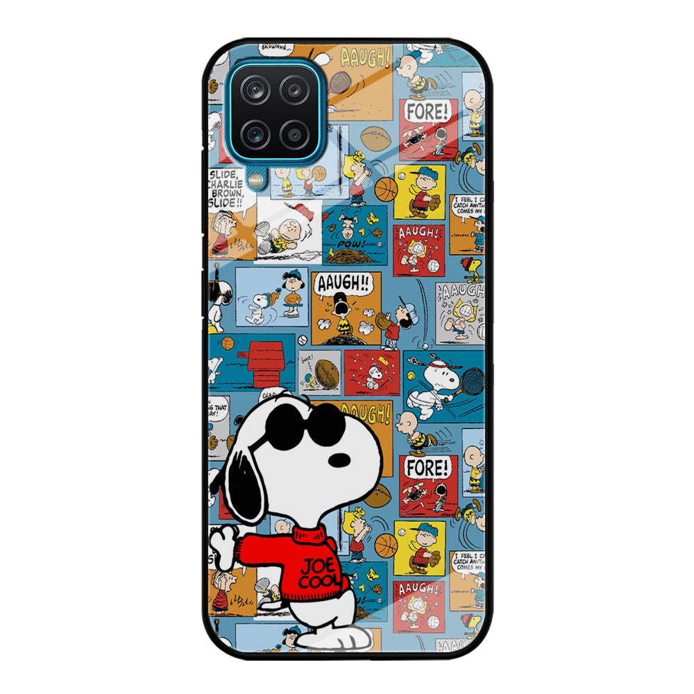 Snoopy Colorful Page Samsung Galaxy A12 Case