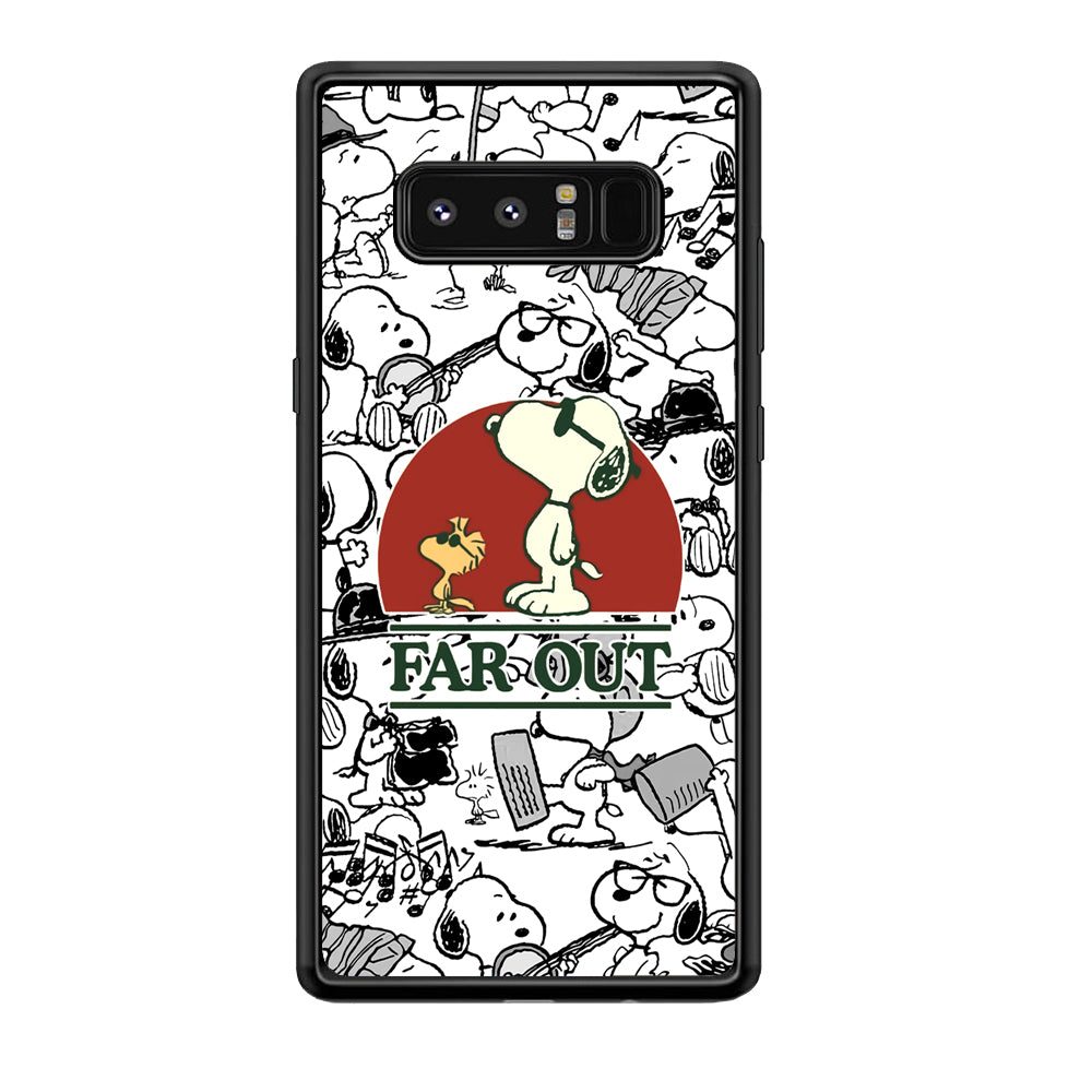 Snoopy Far Out Gaze Samsung Galaxy Note 8 Case