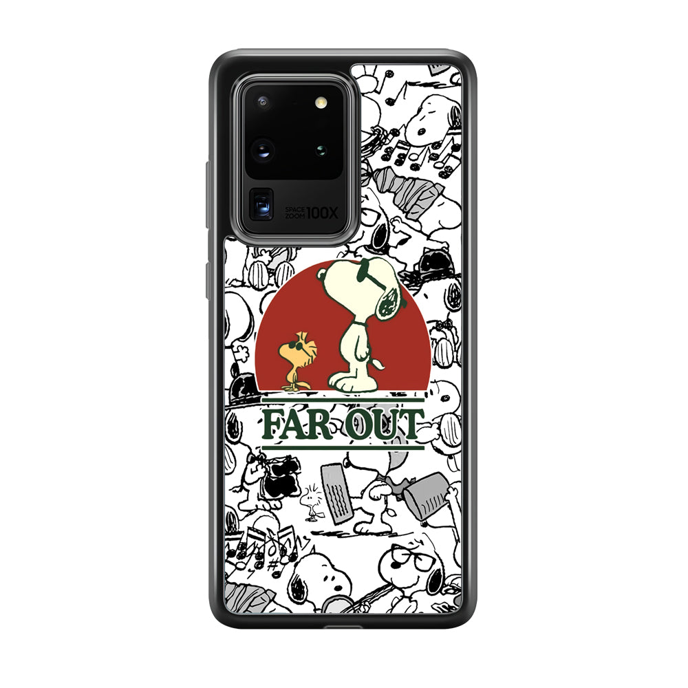 Snoopy Far Out Gaze Samsung Galaxy S20 Ultra Case