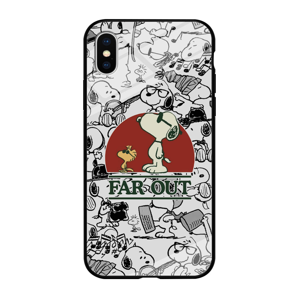 Snoopy Far Out Gaze iPhone X Case