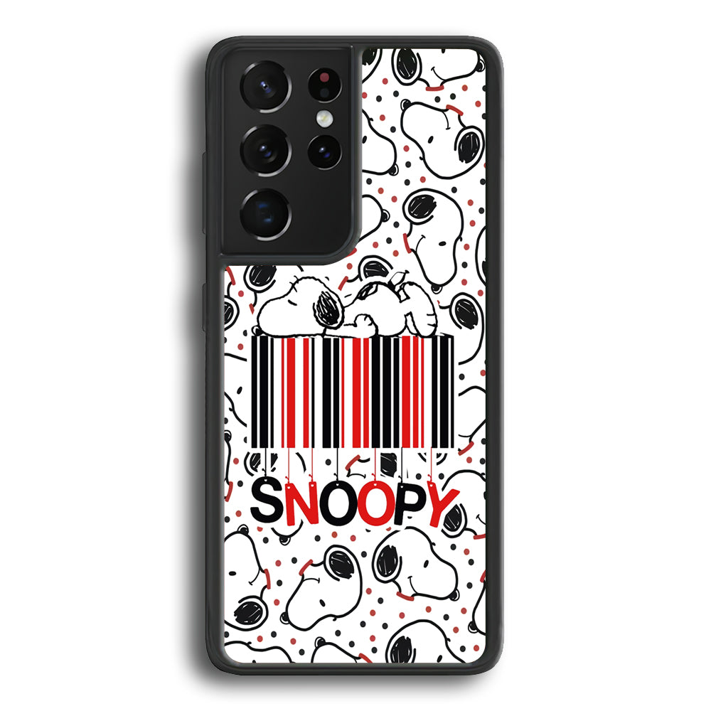 Snoopy Lazy Boy Samsung Galaxy S21 Ultra Case - Carneyforia