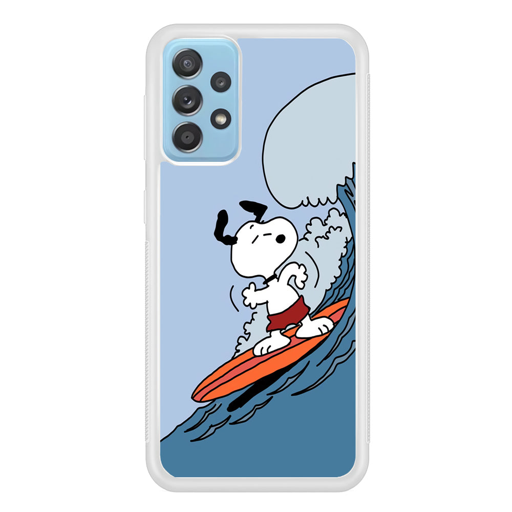 Snoopy Surfing Mode Samsung Galaxy A52 Case