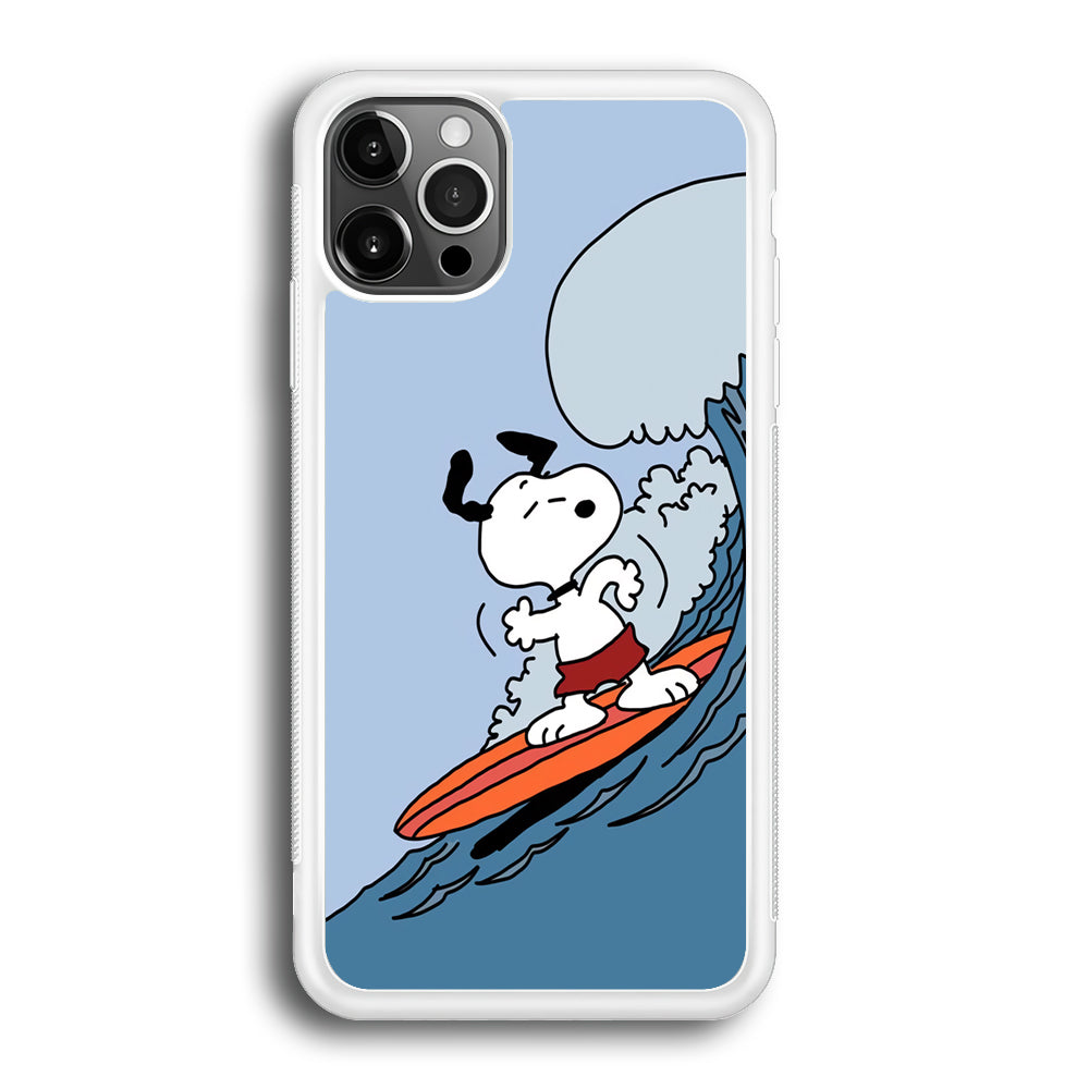 Snoopy Surfing Mode iPhone 12 Pro Case