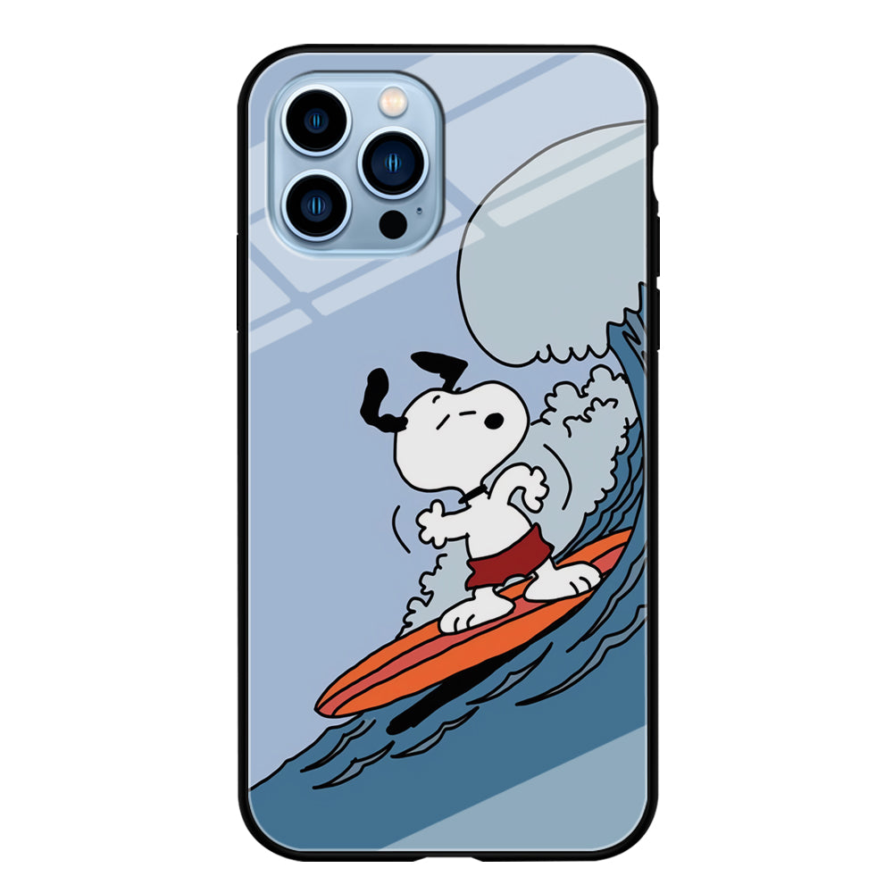 Snoopy Surfing Mode iPhone 13 Pro Case