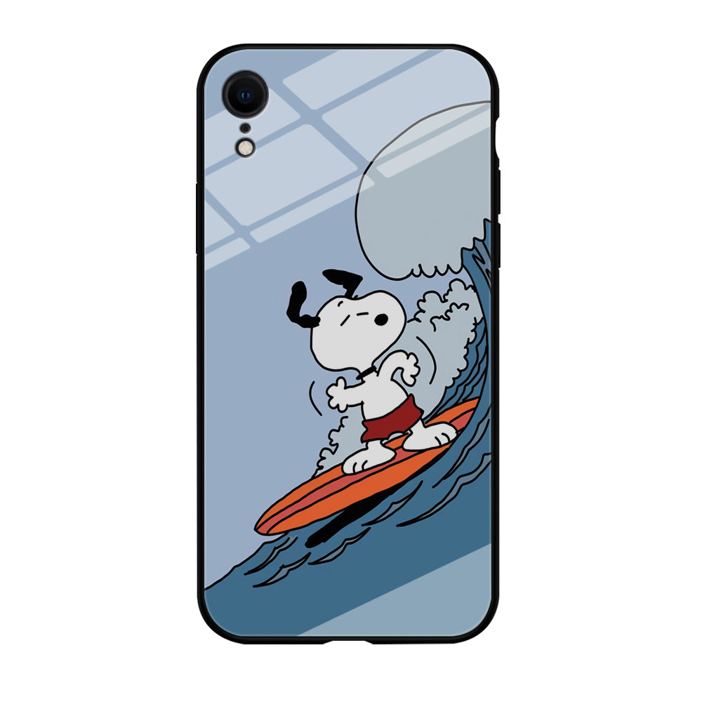 Snoopy Surfing Mode iPhone XR Case