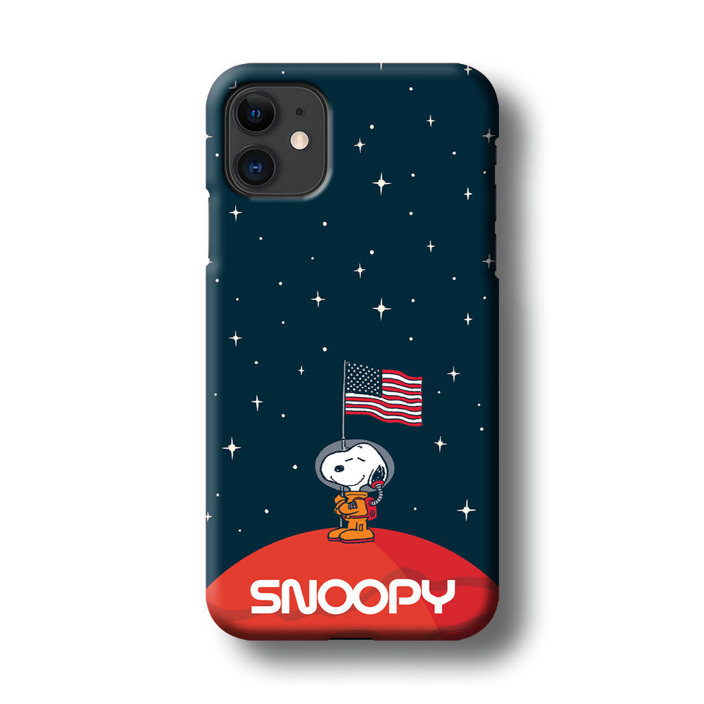 Snoopy Visiting The Moon iPhone 11 Case