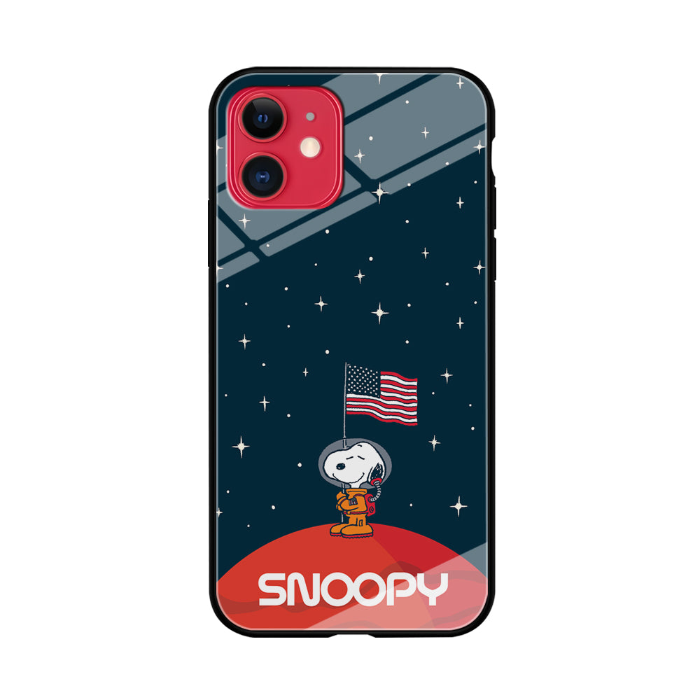 Snoopy Visiting The Moon iPhone 11 Case