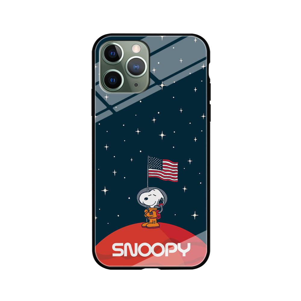 Snoopy Visiting The Moon iPhone 11 Pro Max Case