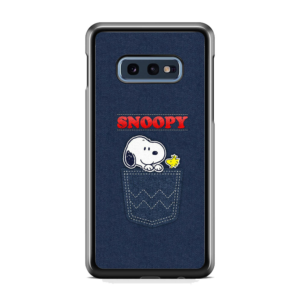 Snoopy And Woodstock In The Pocket Jeans Samsung Galaxy S10E Case