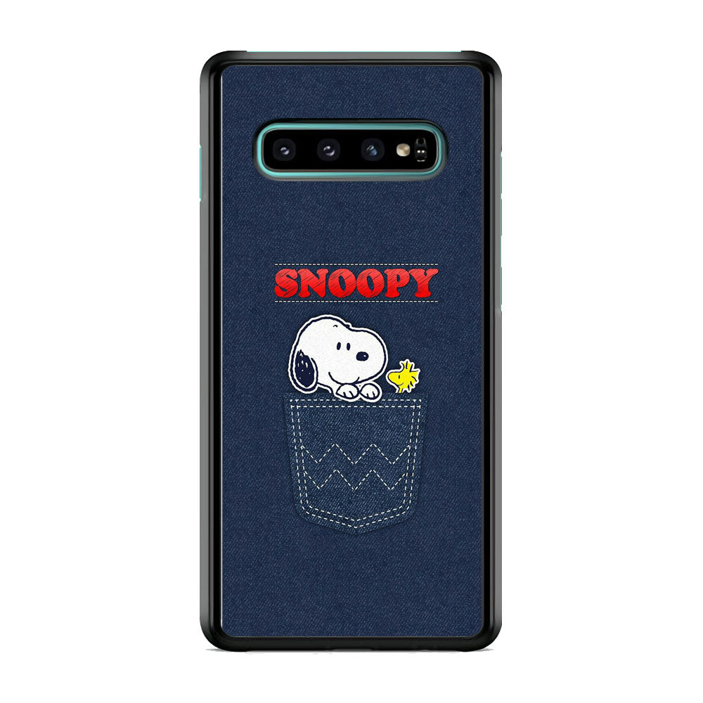 Snoopy And Woodstock In The Pocket Jeans Samsung Galaxy S10 Plus Case