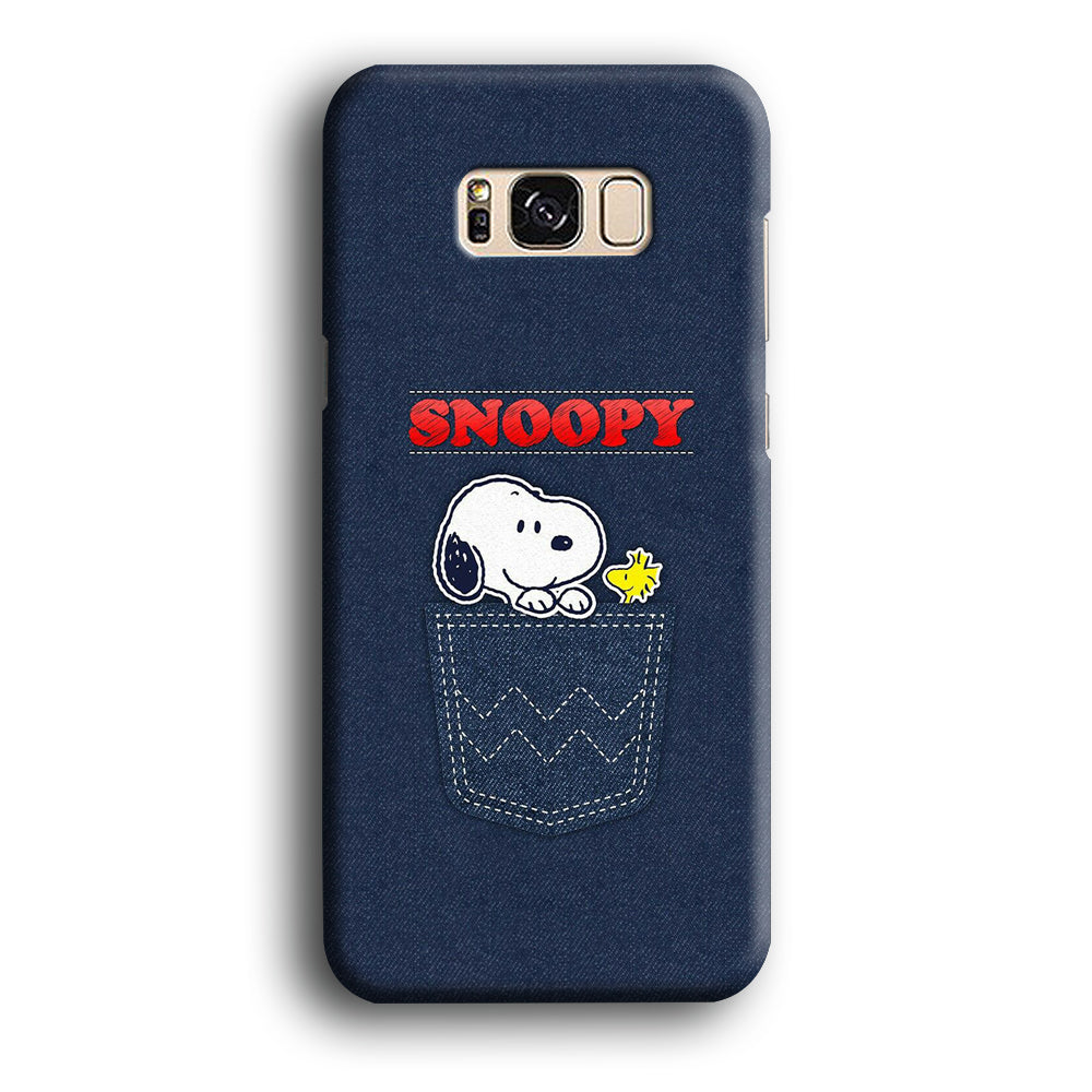 Snoopy And Woodstock In The Pocket Jeans Samsung Galaxy S8 Case