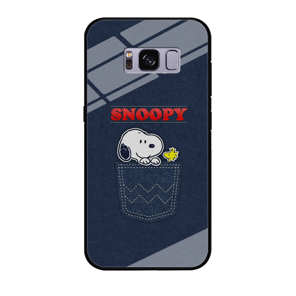 Snoopy And Woodstock In The Pocket Jeans Samsung Galaxy S8 Case