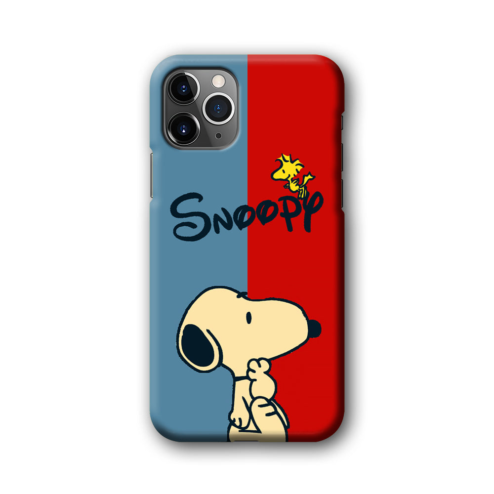 Snoopy Blue and Red Line iPhone 11 Pro Max Case