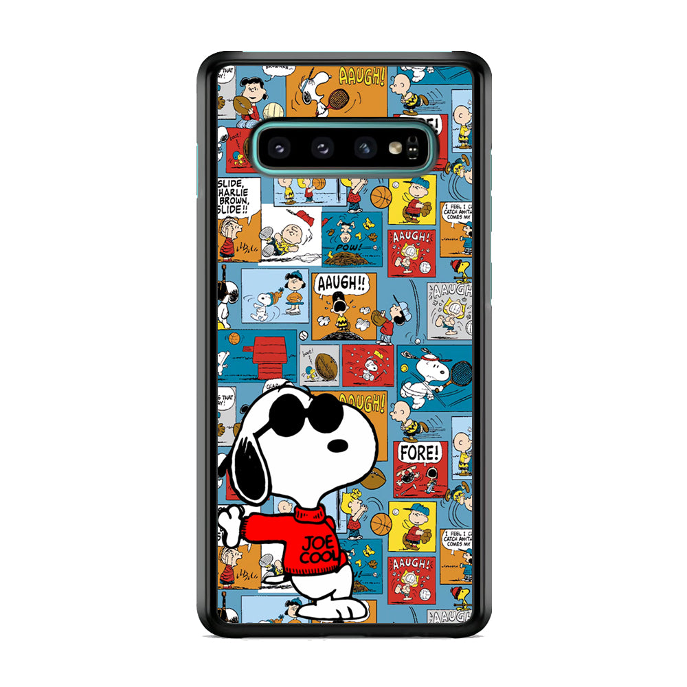 Snoopy Colorful Page Samsung Galaxy S10 Plus Case