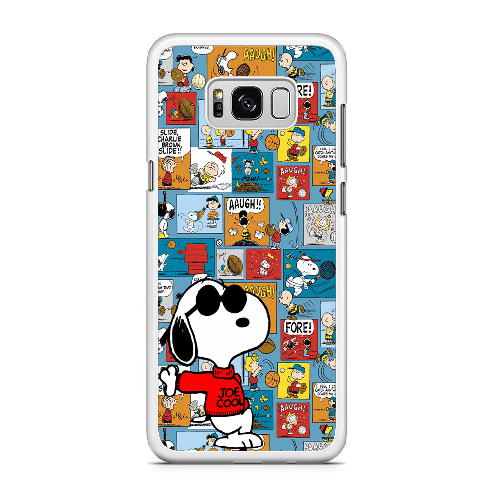 Snoopy Colorful Page Samsung Galaxy S8 Case