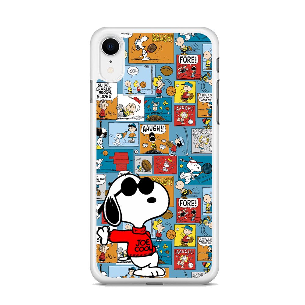 Snoopy Colorful Page iPhone XR Case