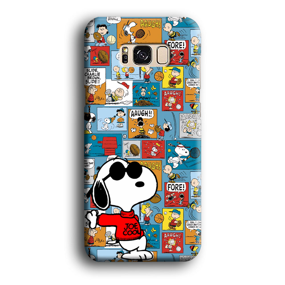 Snoopy Colorful Page Samsung Galaxy S8 Case