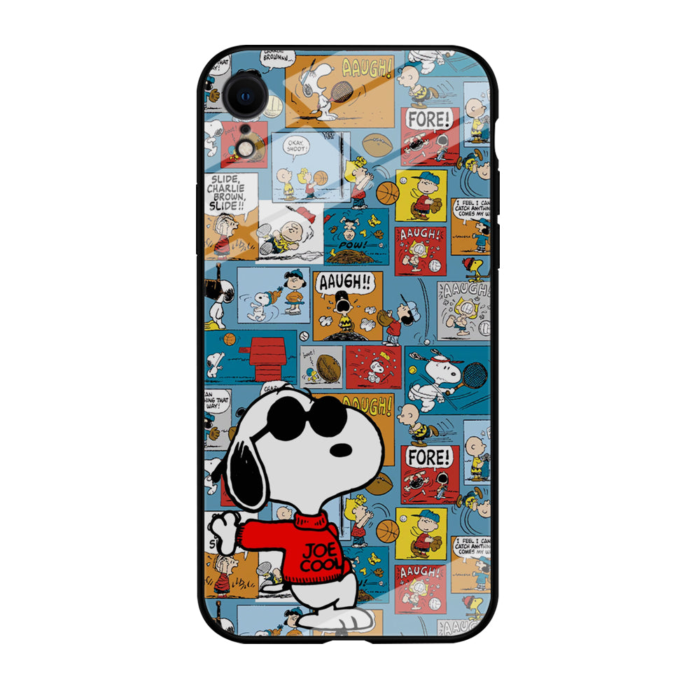 Snoopy Colorful Page iPhone XR Case