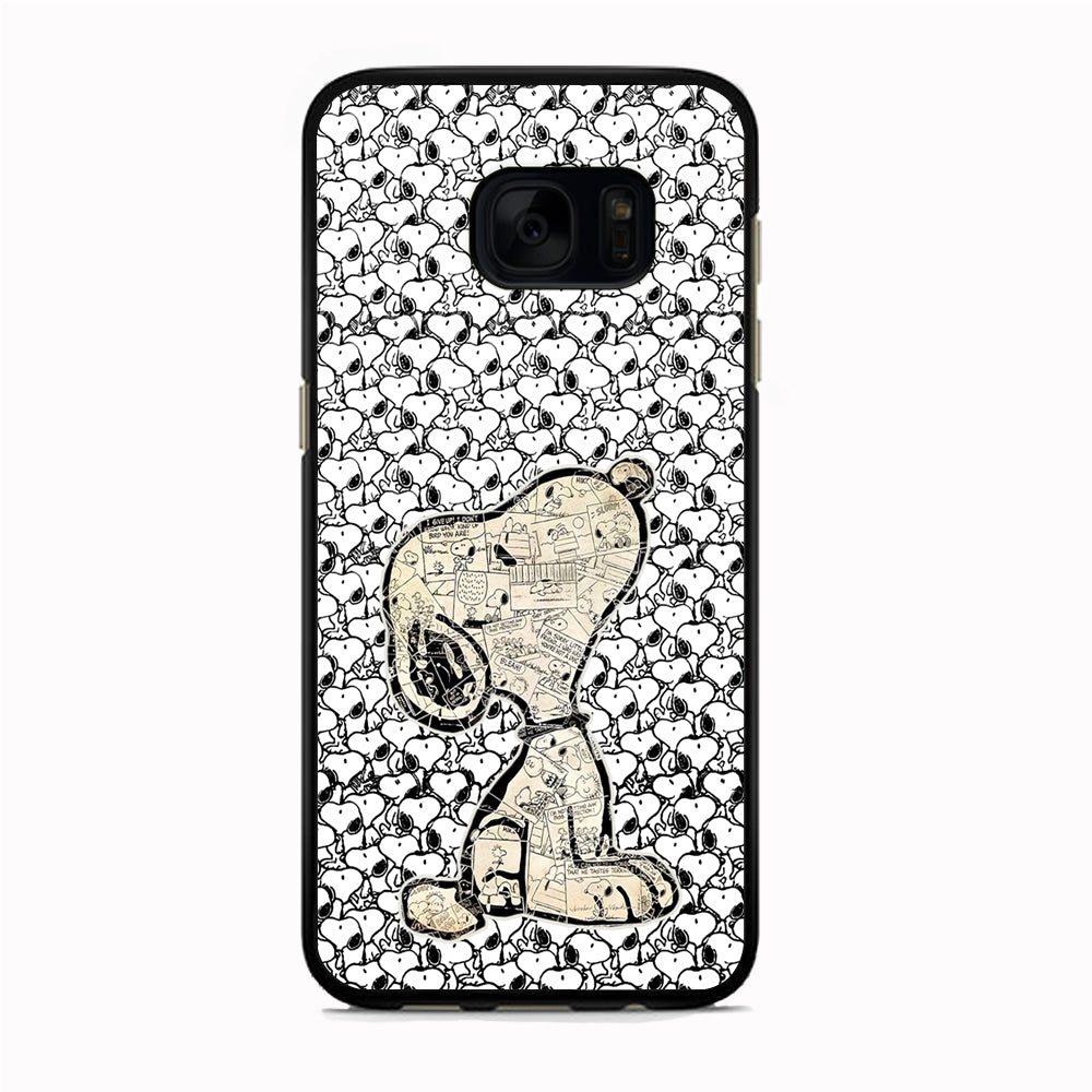 Snoopy Comic in Dog Samsung Galaxy S7 Edge Case