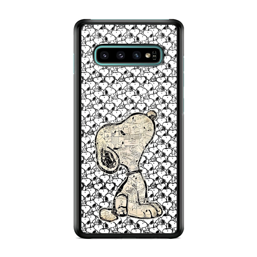 Snoopy Comic in Dog Samsung Galaxy S10 Case