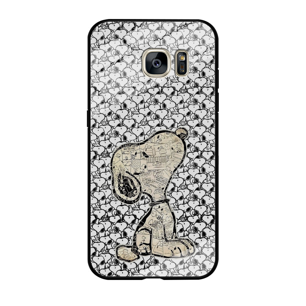 Snoopy Comic in Dog Samsung Galaxy S7 Edge Case