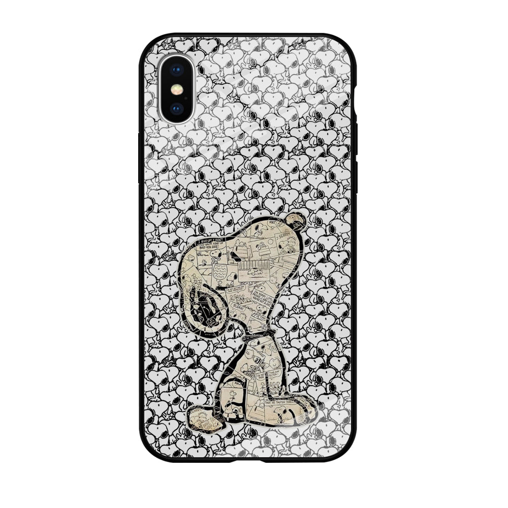 Snoopy Comic in Dog iPhone XS Case