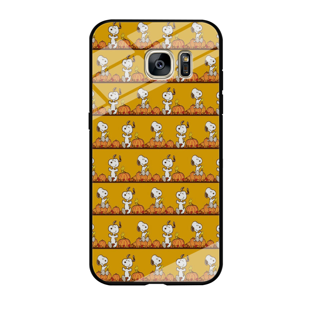 Snoopy Happy farm Fruit Samsung Galaxy S7 Edge Case