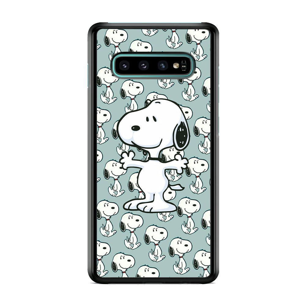 Snoopy Hug Coming Samsung Galaxy S10 Case