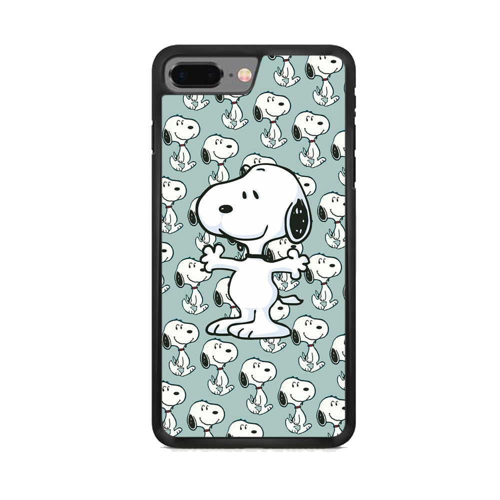 Snoopy Hug Coming iPhone 8 Plus Case