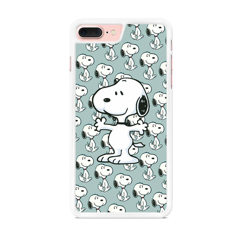 Snoopy Hug Coming iPhone 8 Plus Case