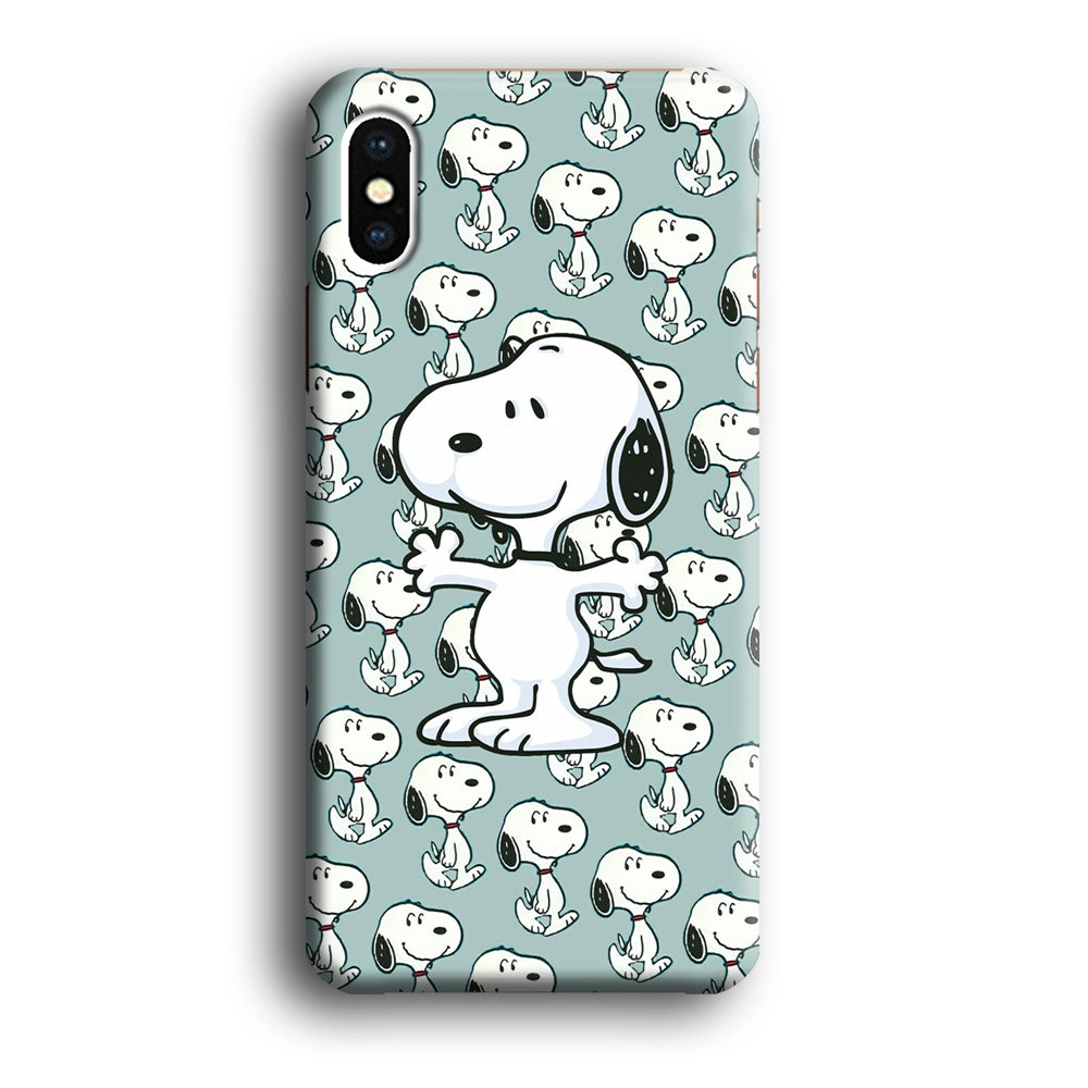 Snoopy Hug Coming iPhone X Case