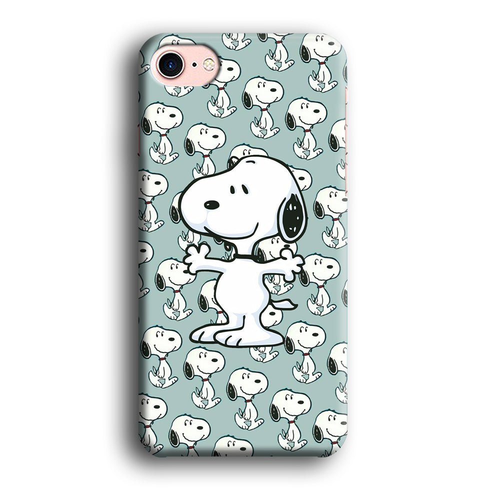 Snoopy Hug Coming iPhone 8 Case