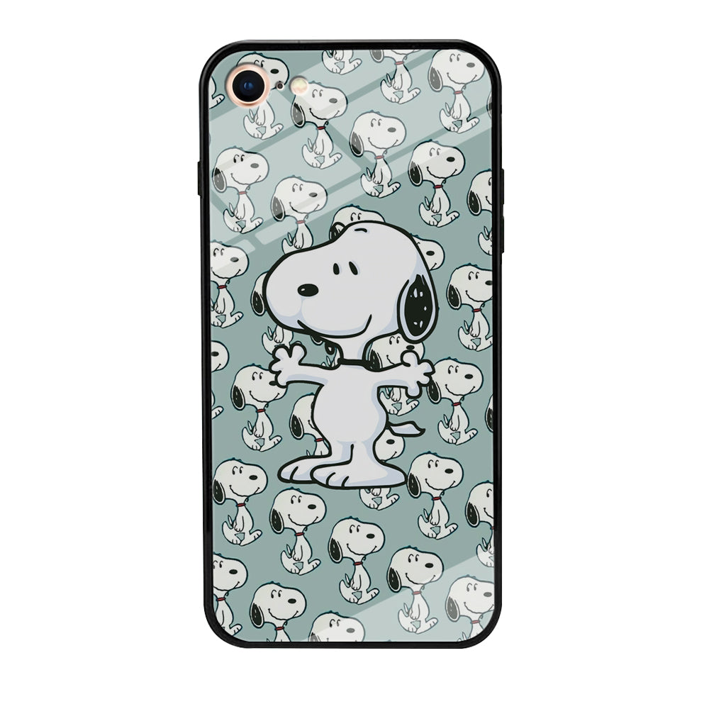 Snoopy Hug Coming iPhone 8 Case