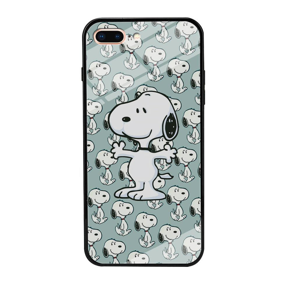 Snoopy Hug Coming iPhone 8 Plus Case