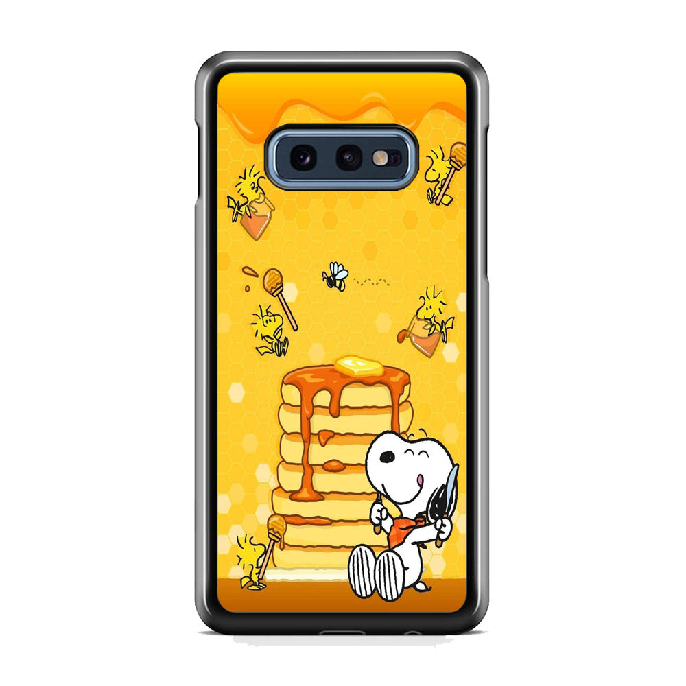 Snoopy Like Eat Pancake Hooney Samsung Galaxy S10E Case